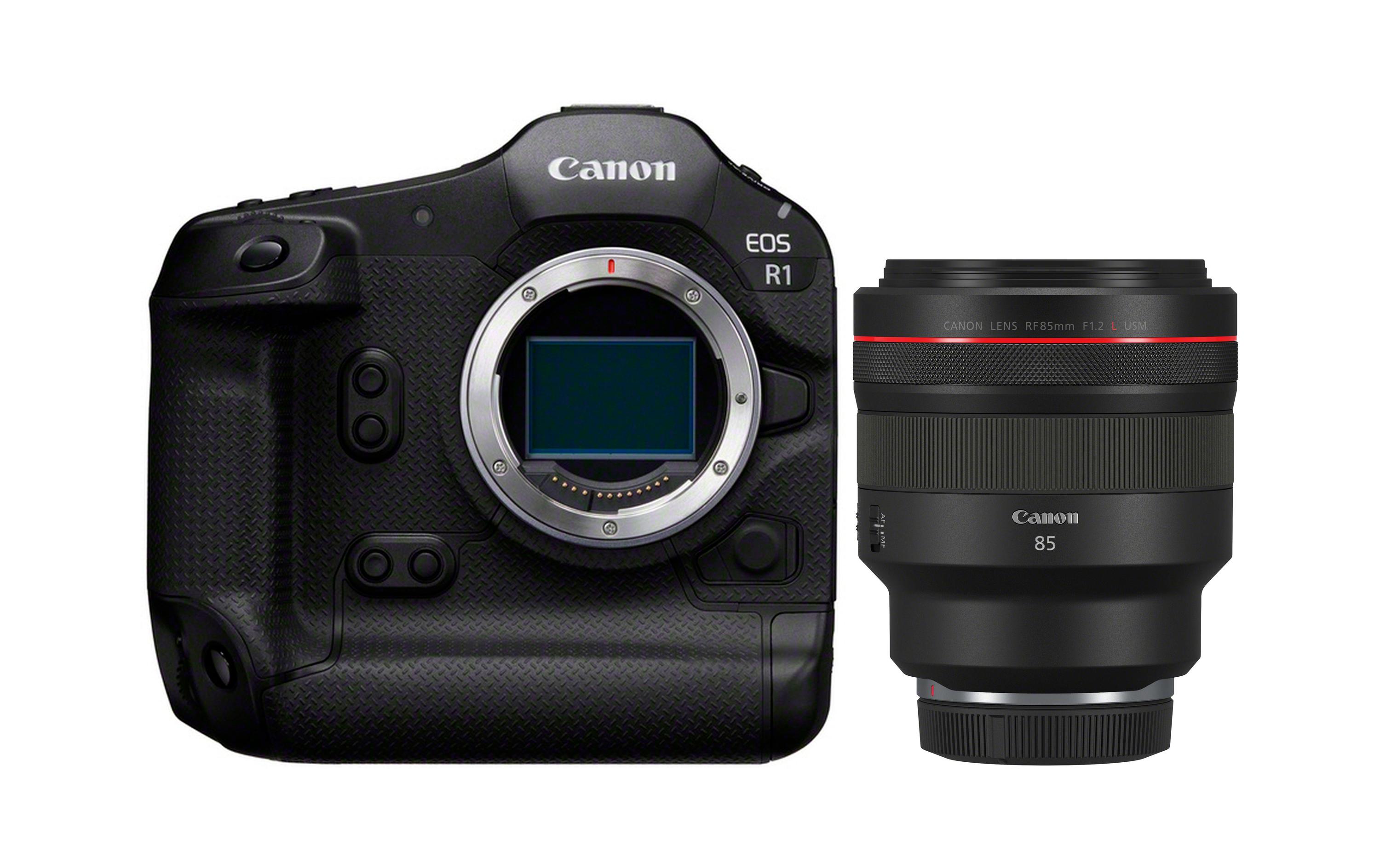 Fotokamera EOS R1 Kit RF 85 mm F/1.2 l USM<br>Leistungsstarke Kamera, geeignet für Sport-, Nachrichten- und Action-Aufnahmen inklusive Objektiv