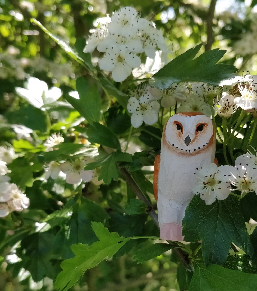 Figurine chouette effraie