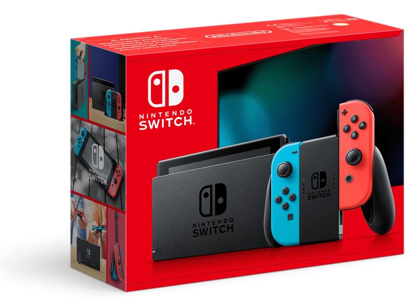 Nintendo Switch Rot/Blau Die Spielkonsole für zu Hause und unterwegs