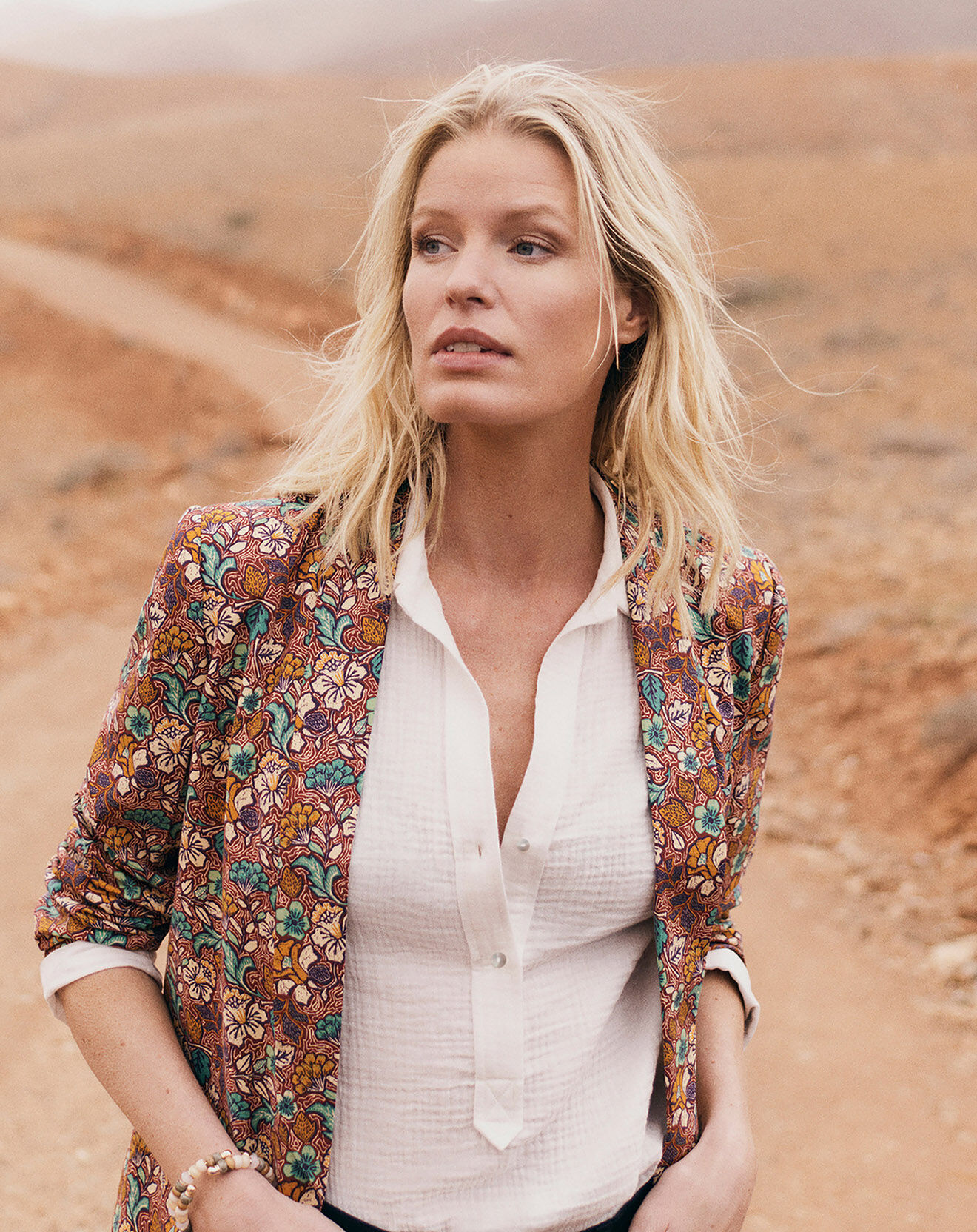 Caroll Blazer Lizzie imprimé chocolat