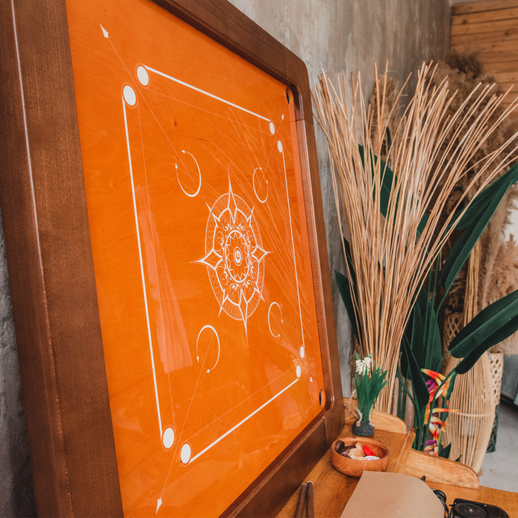 Woodestic Carrom Set (Hêtre vapeur - Noyer)
