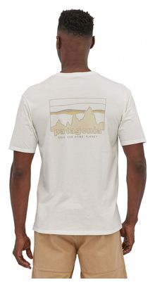 T-Shirt Patagonia 73 Skyline Organic Blanc Homme