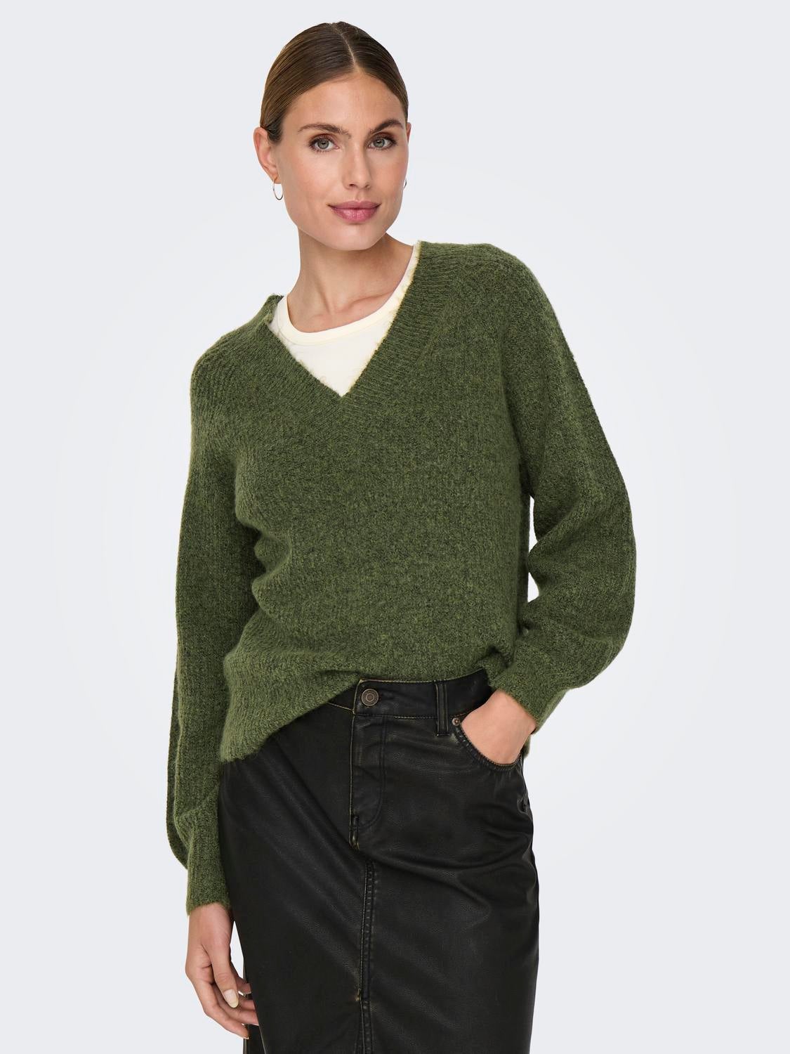 JDYINGEBORG Pullover Winter Moss