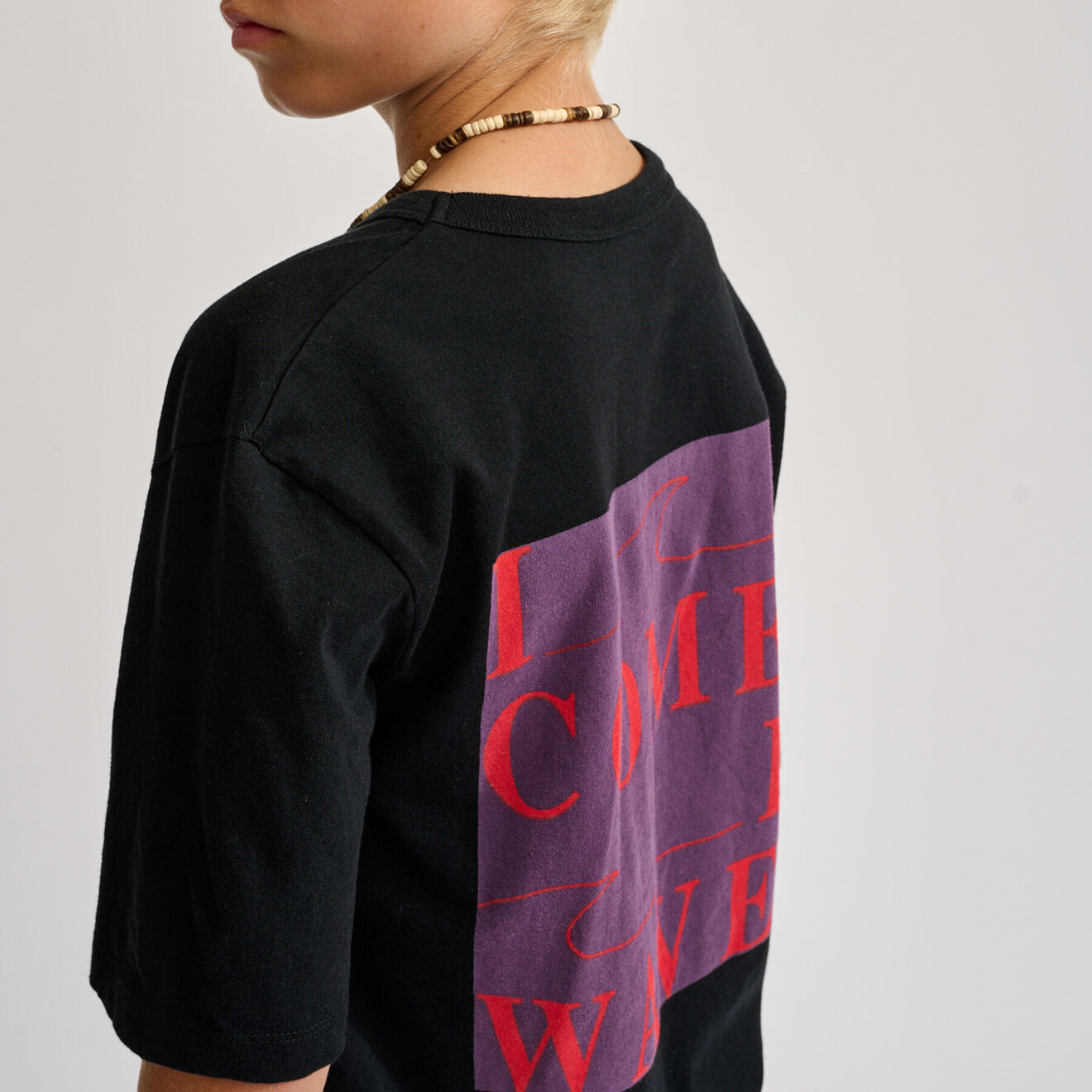 Bellerose T-Shirt Milow imprimé dos noir
