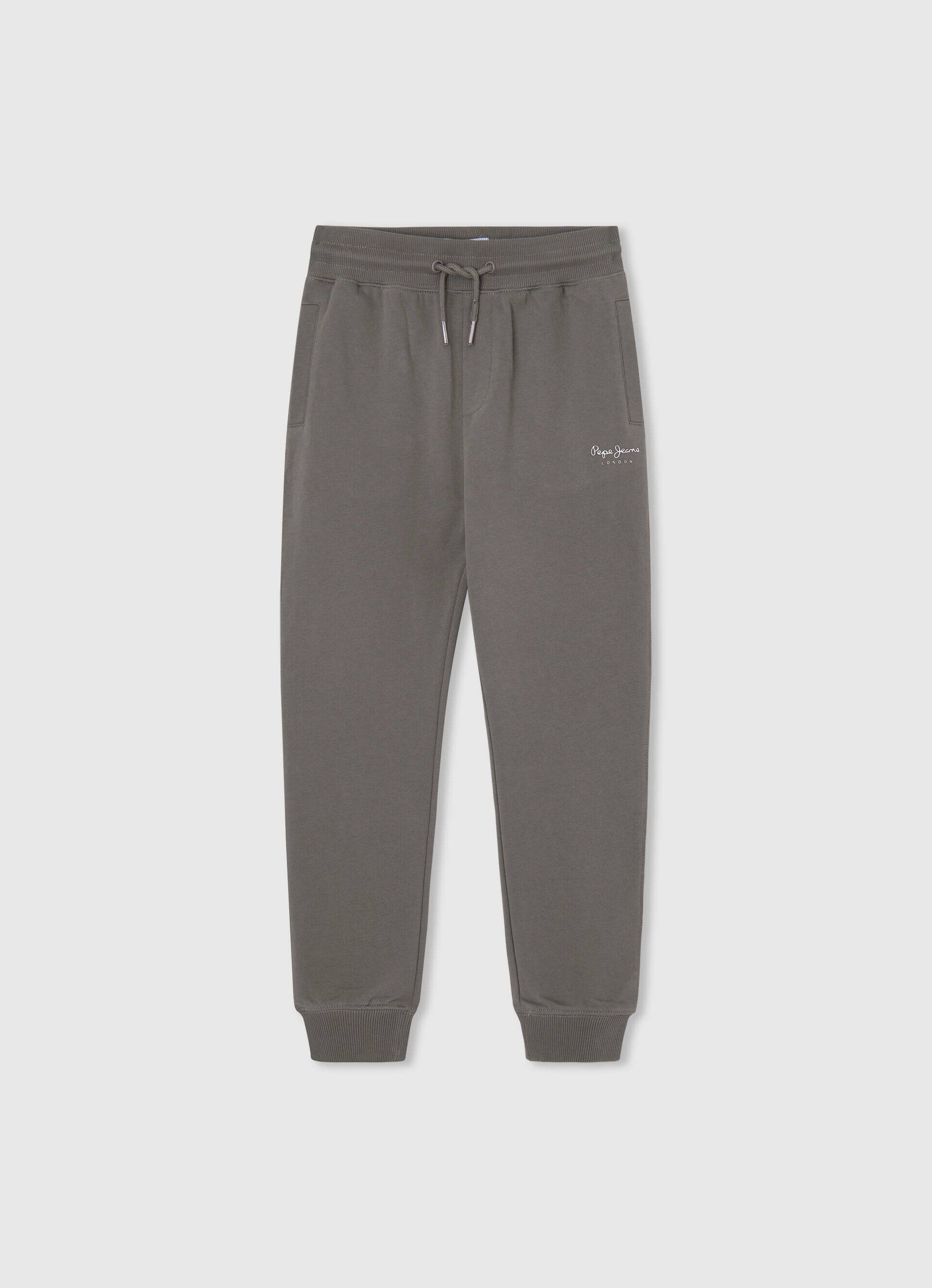 Calça jogger com estampa de logotipo - verde-esmeralda