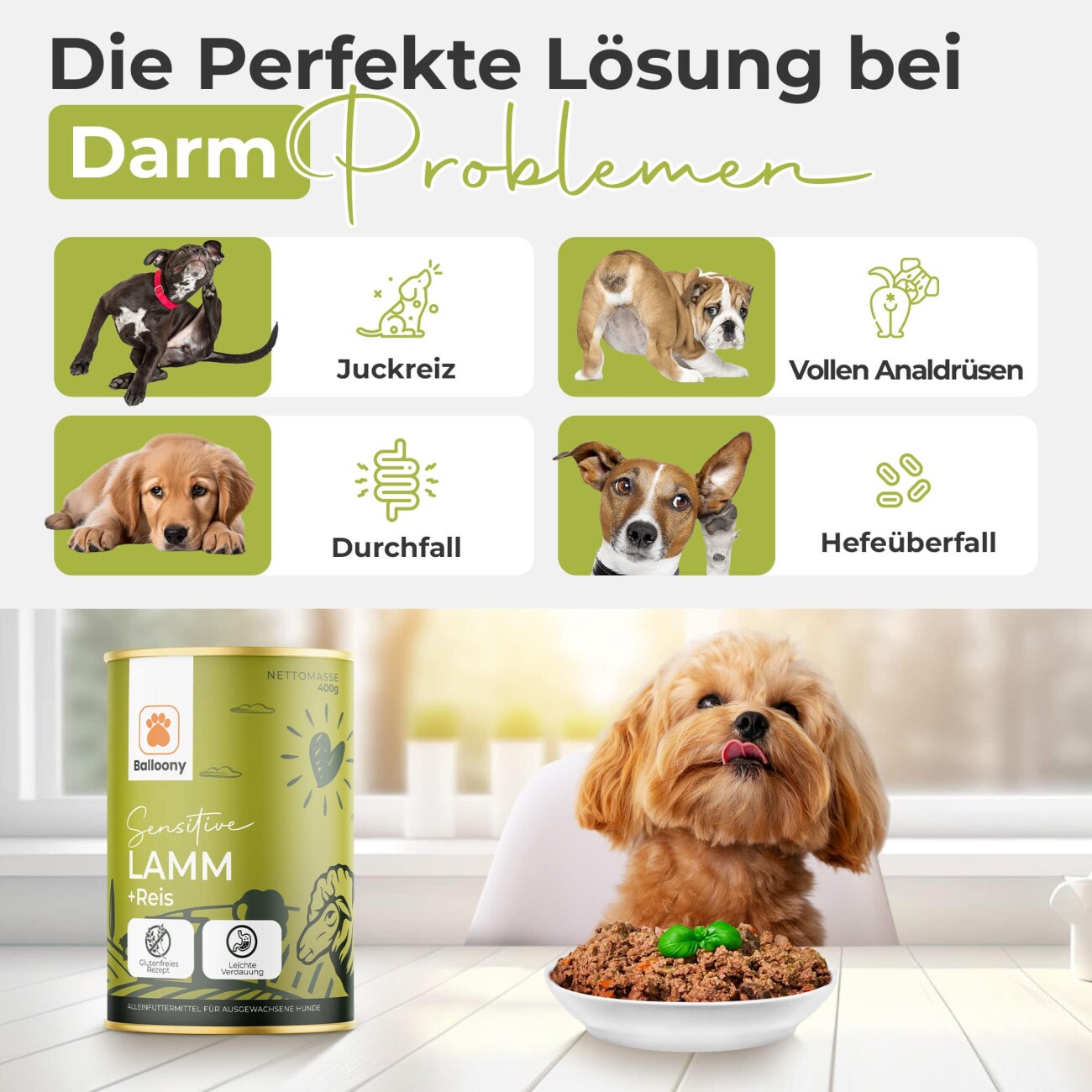 Balloony.pet German Shephy Nassfutter Sensitive Lamm 200 g