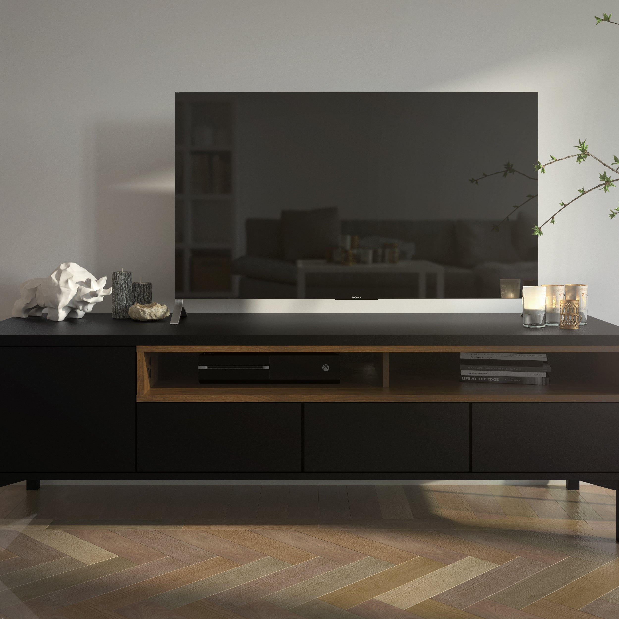 by fonQ basic Nook Tv-meubel - Zwart