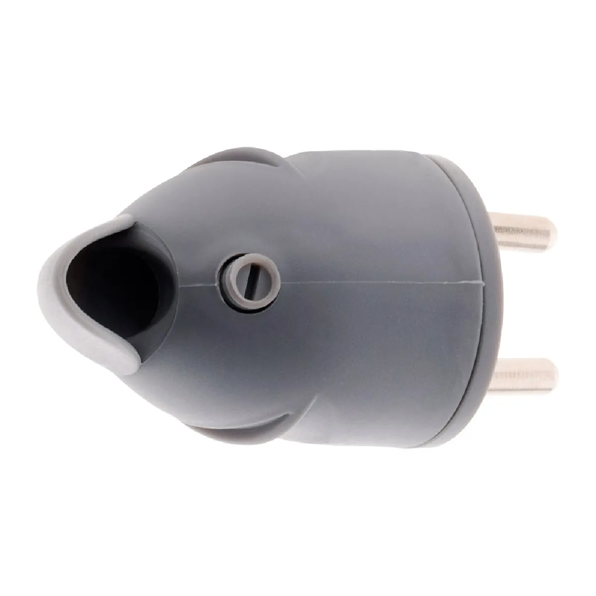 Zenitech Fiche mâle coudée - Gris