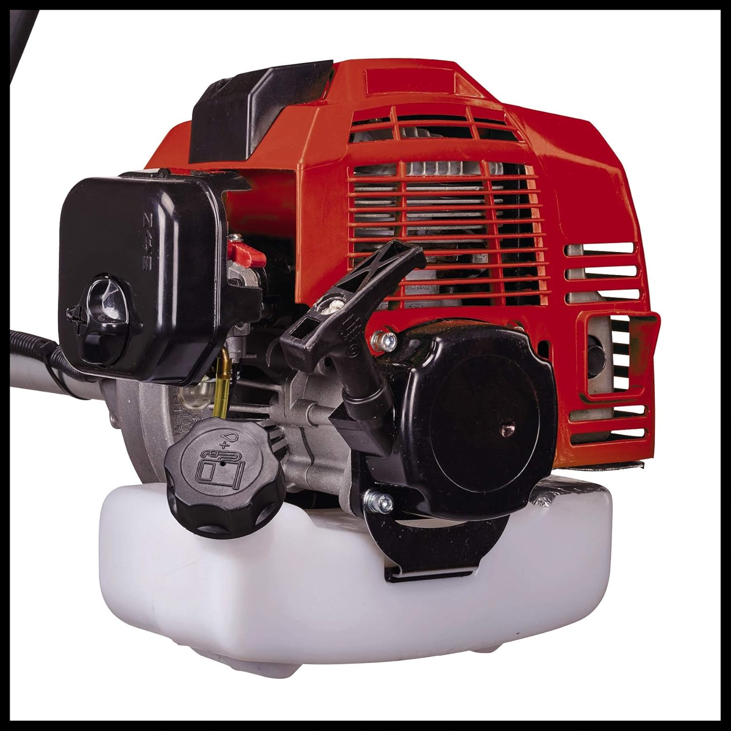 Einhell Benzin Sense GC-BC 52 I AS Vibrationsarmer 2-Takt-Motor, 1,5 kW, Quick Start, inklusive 3-Zahn-Messer und Doppelfadenspule mit Tippautomatik, 1 Stück, 3436540