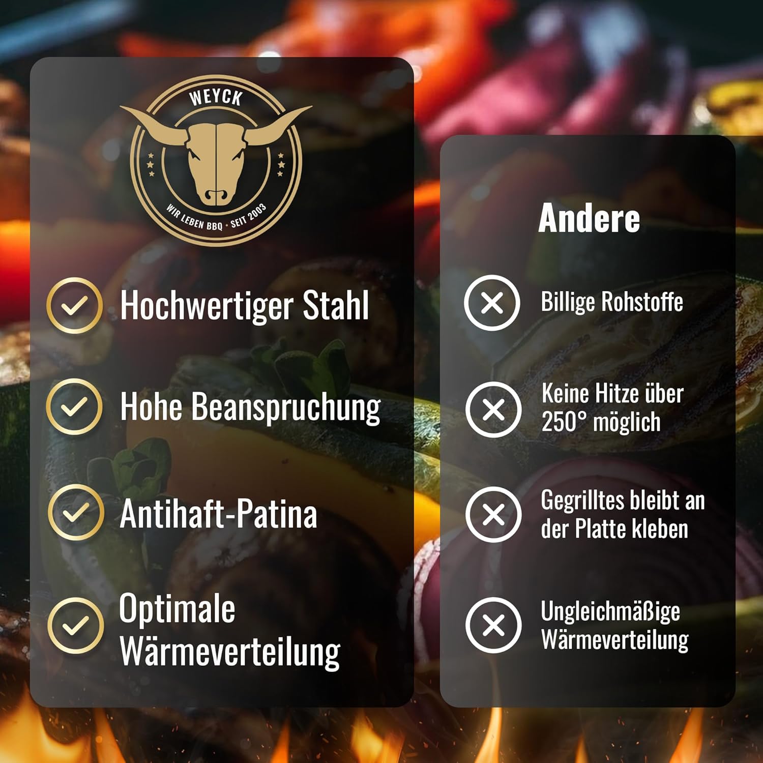 Feuerplatte für Feuertonne Kugelgrill Handgriffe 80 cm, 8 mm Stärke #98 – INKL. Grilleinsatz, Grillplatte für Feuertonne & Feuerschale, Massive Stahlplatte Plancha Grillring für BBQ & Teppanyaki