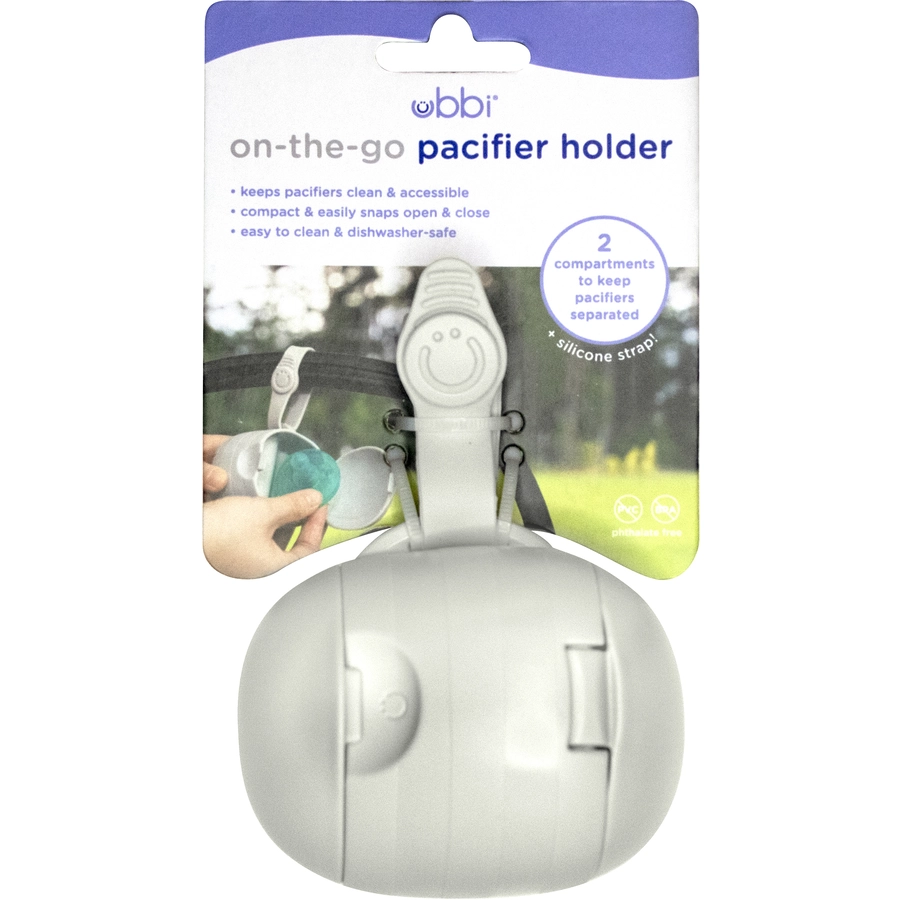 ubbi® Schnullerhalter, grau