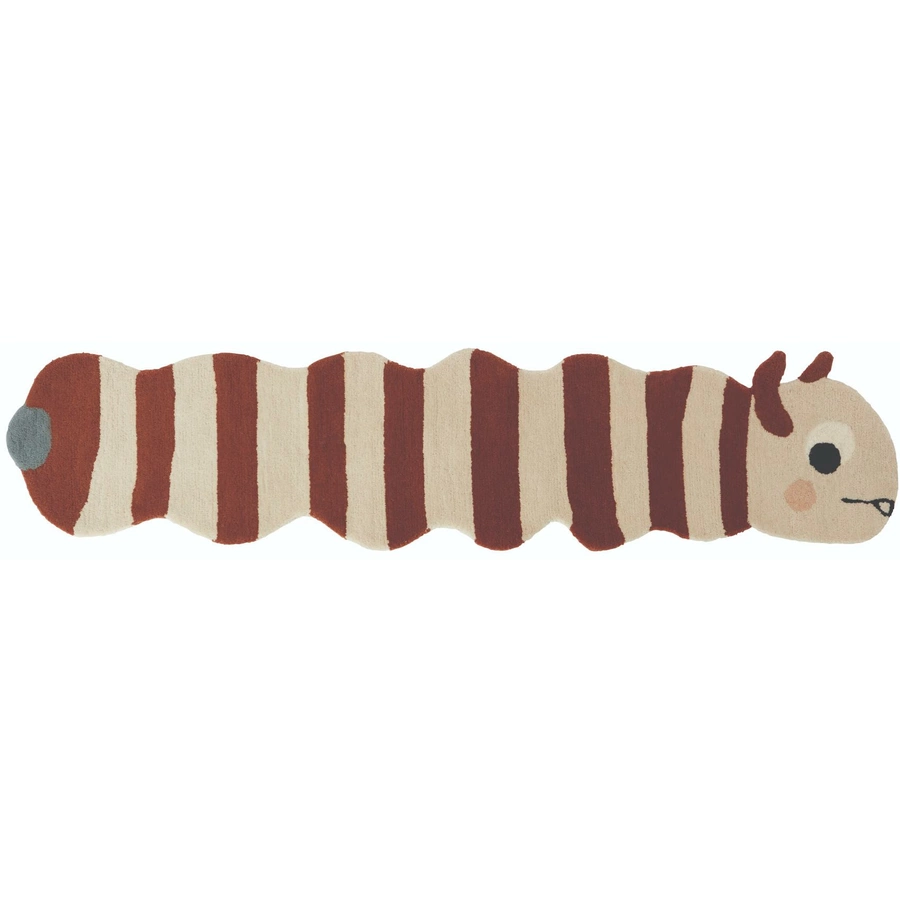 OYOY Teppich Leo Larva Rug caramel offwhite