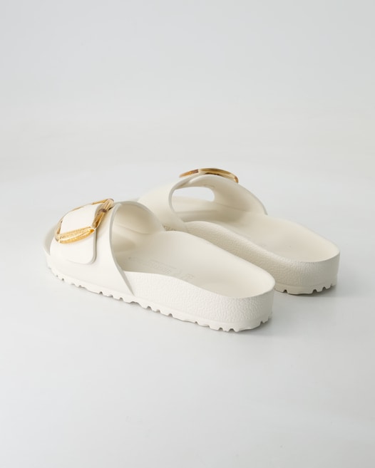 Birkenstock Madrid Big Buckle EVA Pantoletten in Weiß