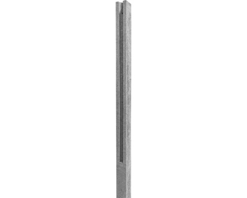 Standaard eindpaal, enkelzijdig, 193/248 x 11 x 11 cm, grijs
