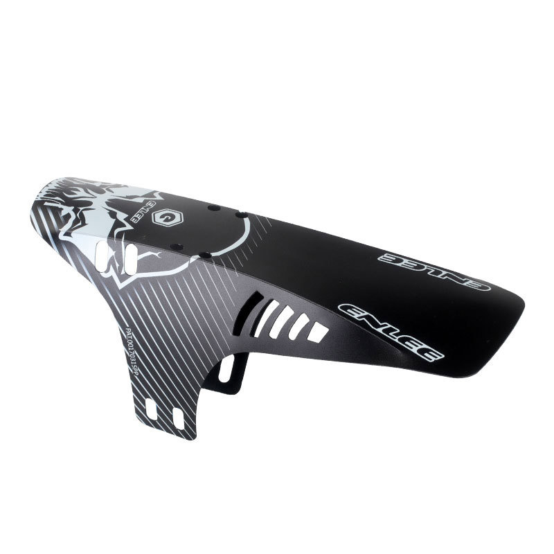 Fahrrad Schutzblech Velo Radschutz für Vorder- oder Hinterrad - Schwarz / Weiss