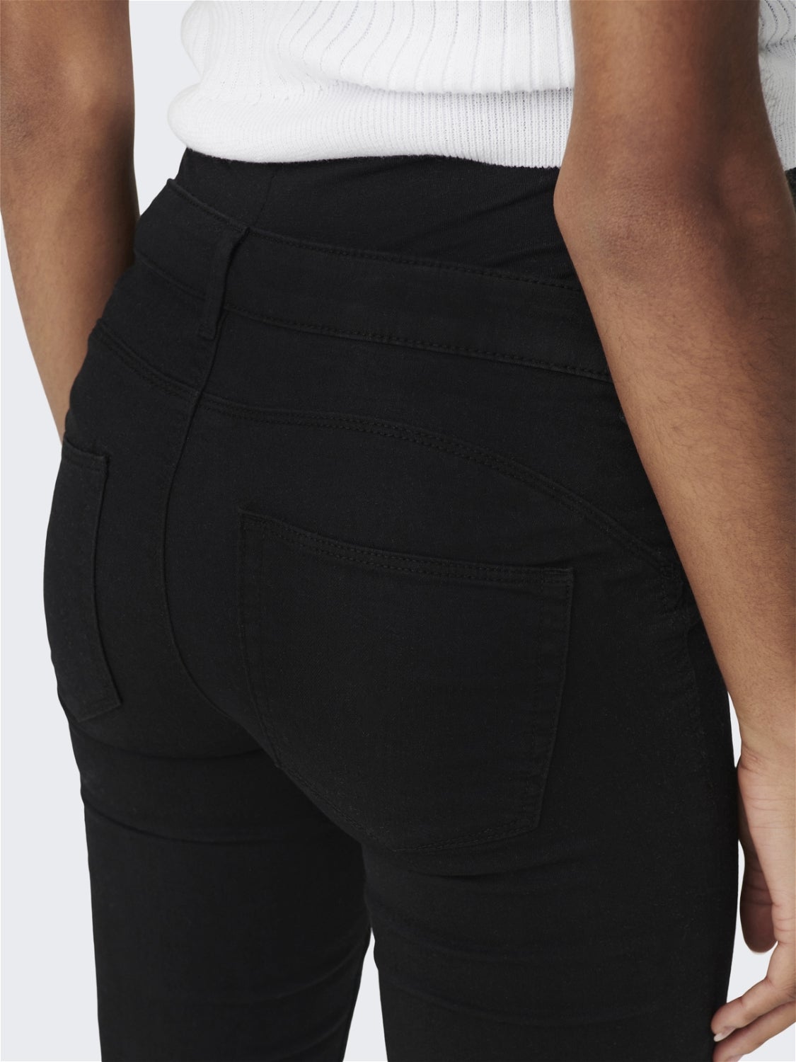 OLMIRIS Mittlere Taille Skinny Fit Jeans Black