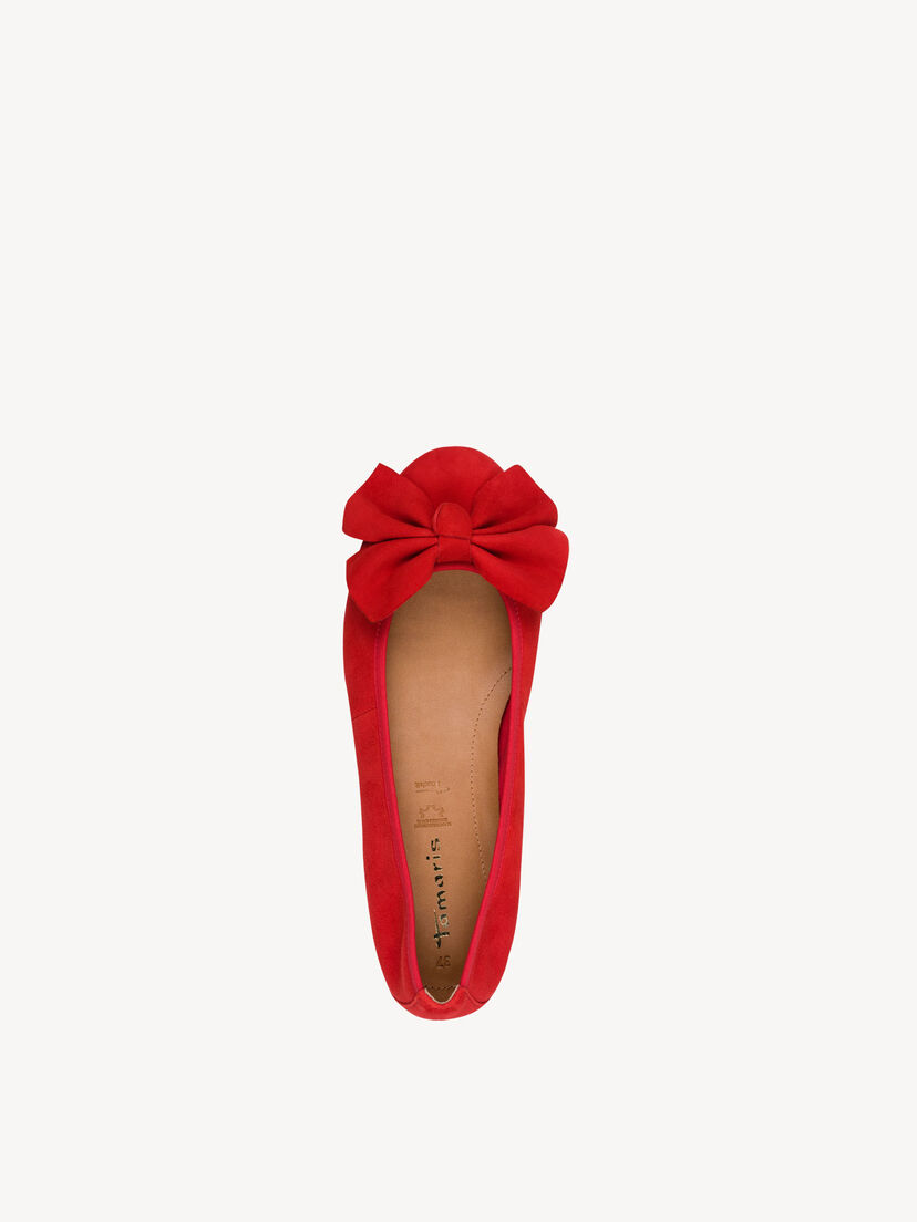 Leren Ballerina - rood