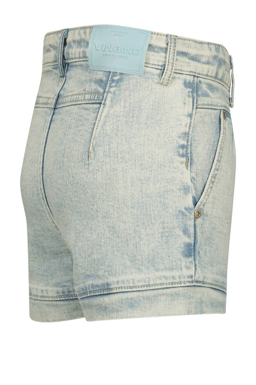 Vingino high waist denim short Dana light vintage