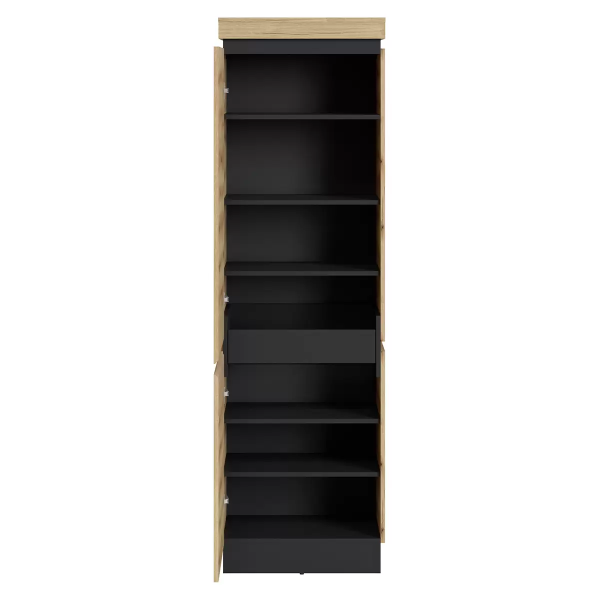 Schrank 1T Corte Eiche,grau
