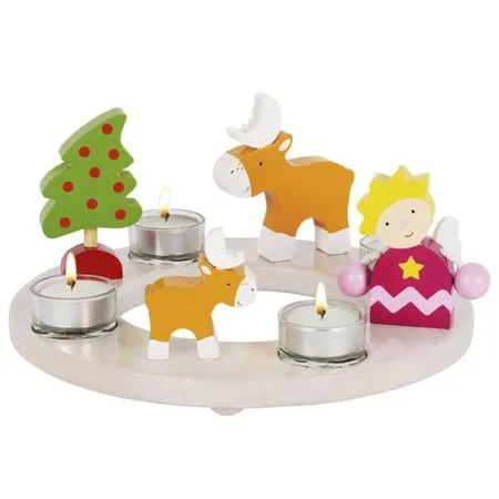 goki Kerzenkranz Ostern oder Weihnachten, 1 Stück, 2-fach sortiert