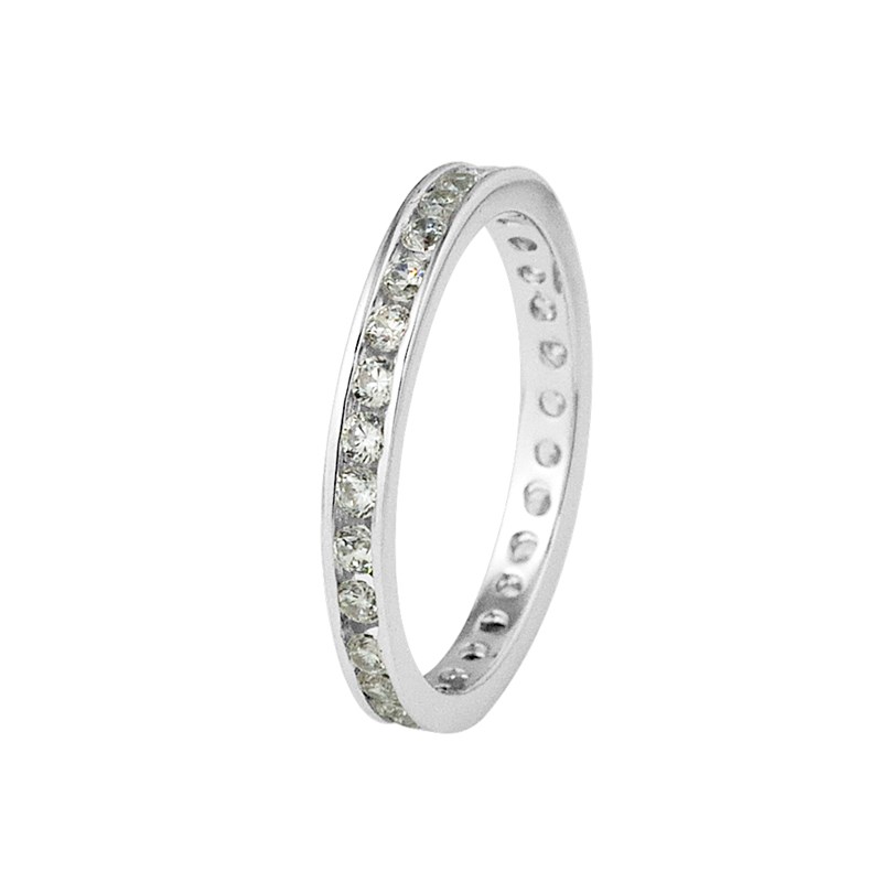 Alliance tour complet - Blanc - Argent 925