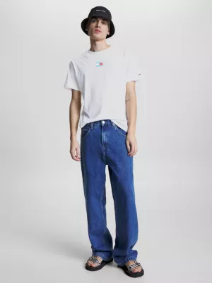 Camiseta clássica de malha com estampa da bandeira