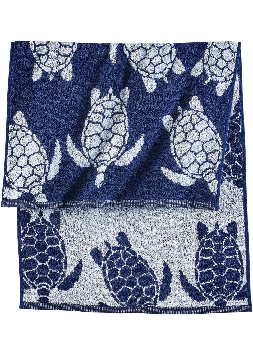 Serviette de toilette avec motif tortue