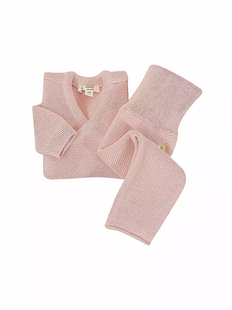 STEIFF Baby Set Strickjacke und Strickhose 2 teilig rosa