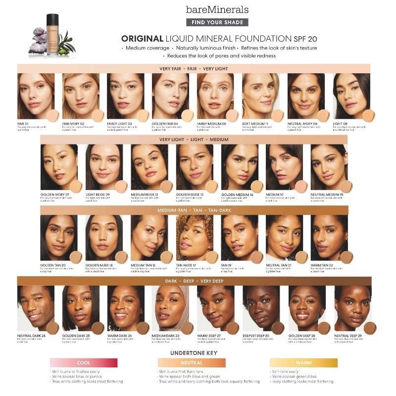 bareMinerals Original Liquid Mineral Foundation SPF 20 30 ml - Golden Medium 14