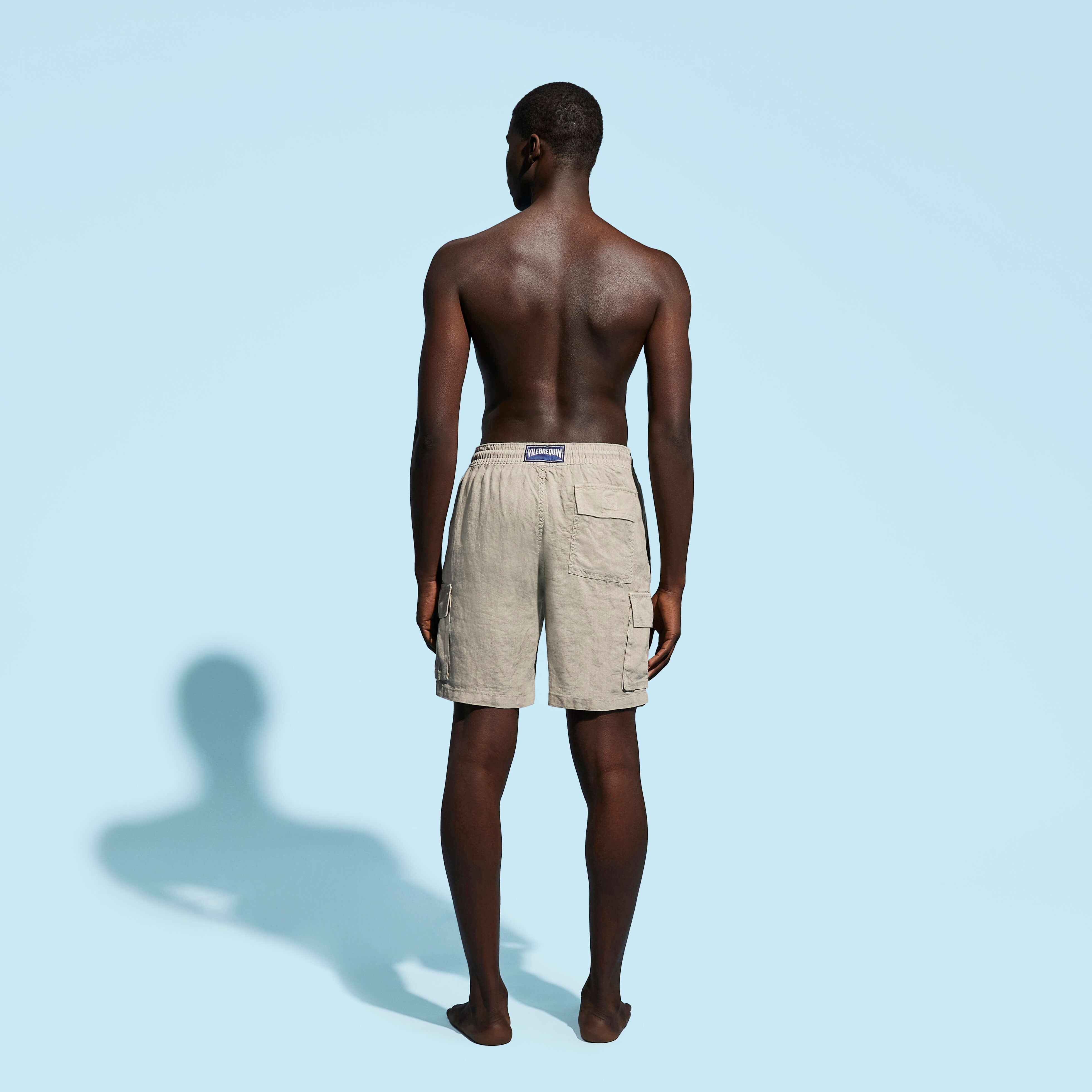 Bermuda en lin homme uni | Site Vilebrequin | BAIU3U01