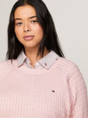 Suéter Curve Cable Knit Relaxed Fit