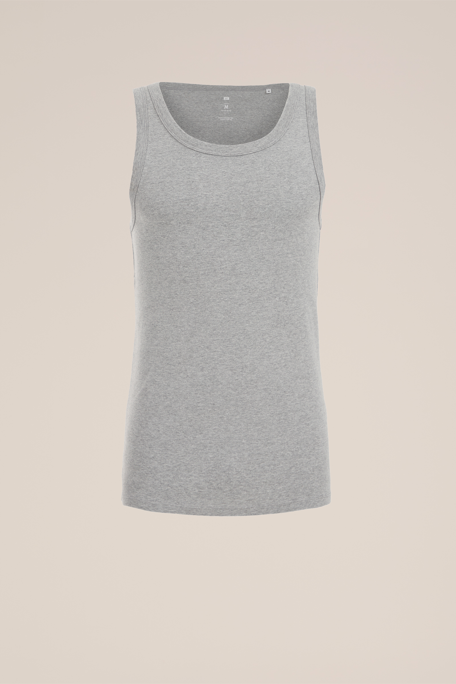 singlet WE Fashion Lichtgrijs gemeleerd