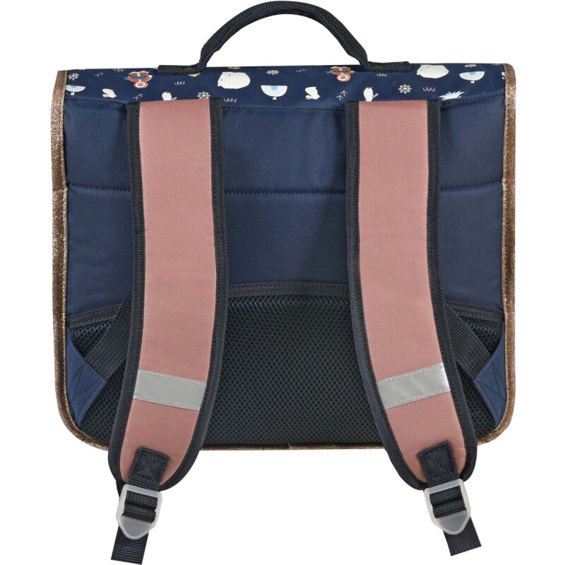Quo Vadis - Cartable scolaire - Louise & Arthur - Multicolore - 38x30x14 cm - Toile (polyester) - 2 compartiment(s) - Avec bretelles et poignée