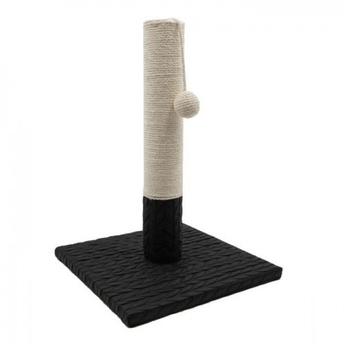 Arranhador de juta AIME com pompom preto para gatos