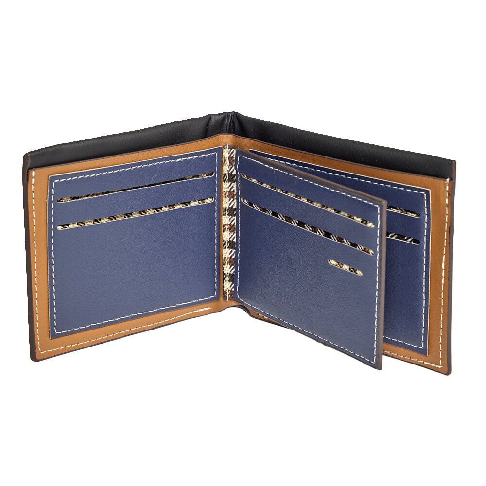 Portefeuille simili 9x11,5cm - 2 modèles marron ou noir