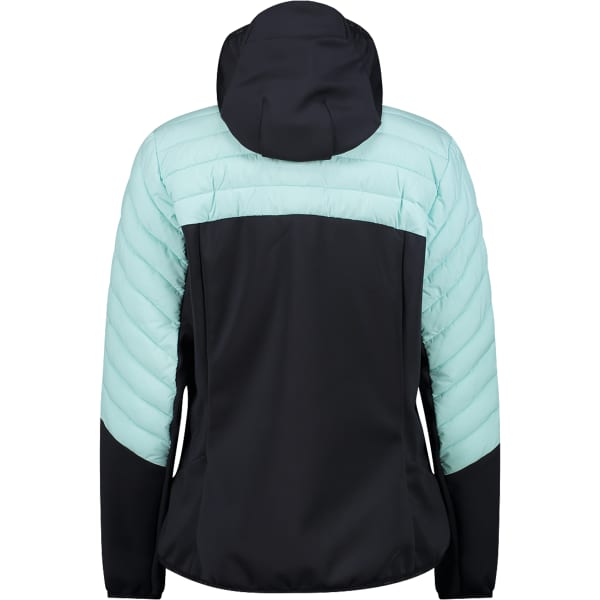 Veste de ski CMP WOMAN UNLIMITECH DOWN JACKET FIX HOOD ACQUA