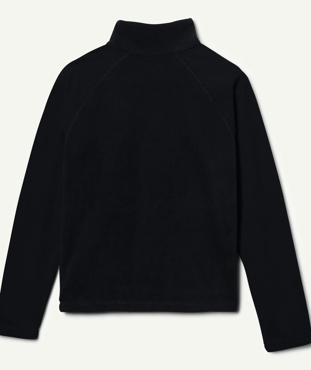 COLUMBIAPULL GARÇON EN POLAIRE À DEMI-ZIP GLACIAL NOIR