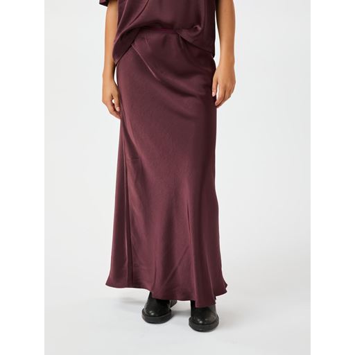 Neo Noir Vicky Heavy Sateen Nederdel, Burgundy, 36