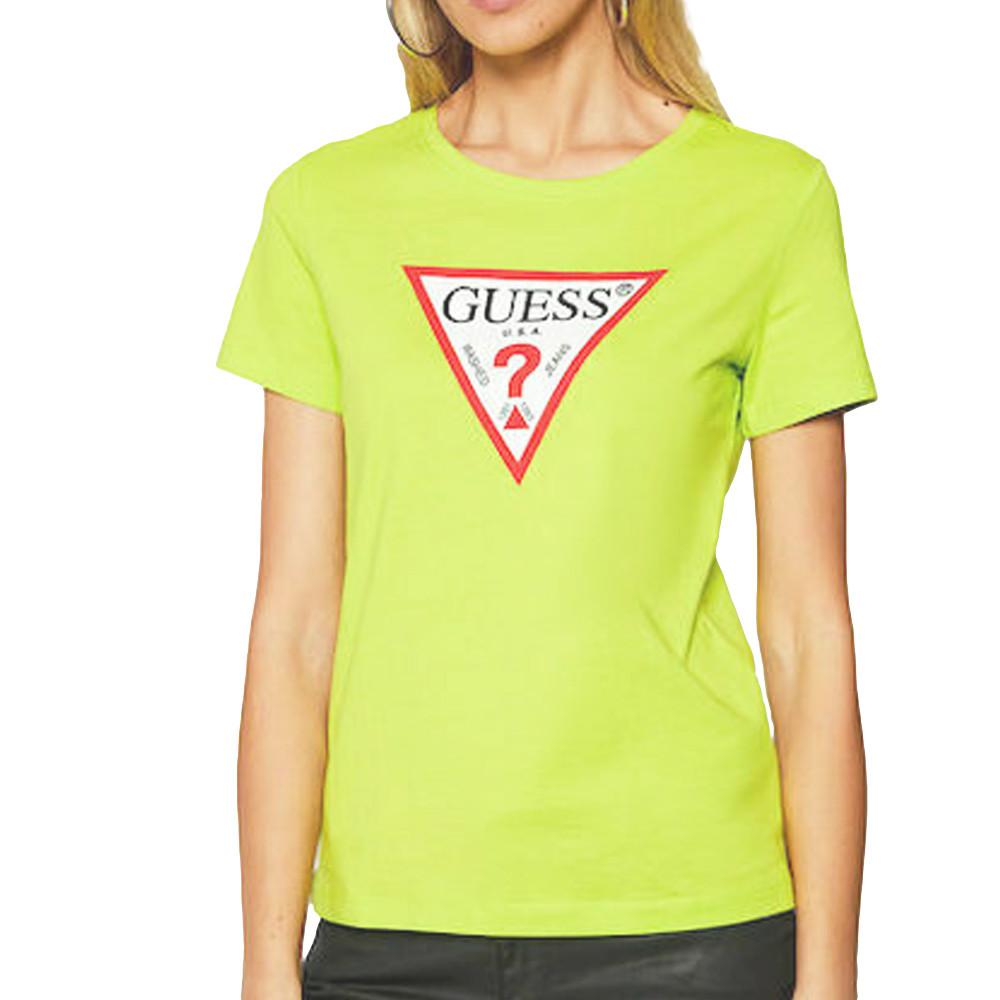 Guess T-shirt Vert Femme Guess Original