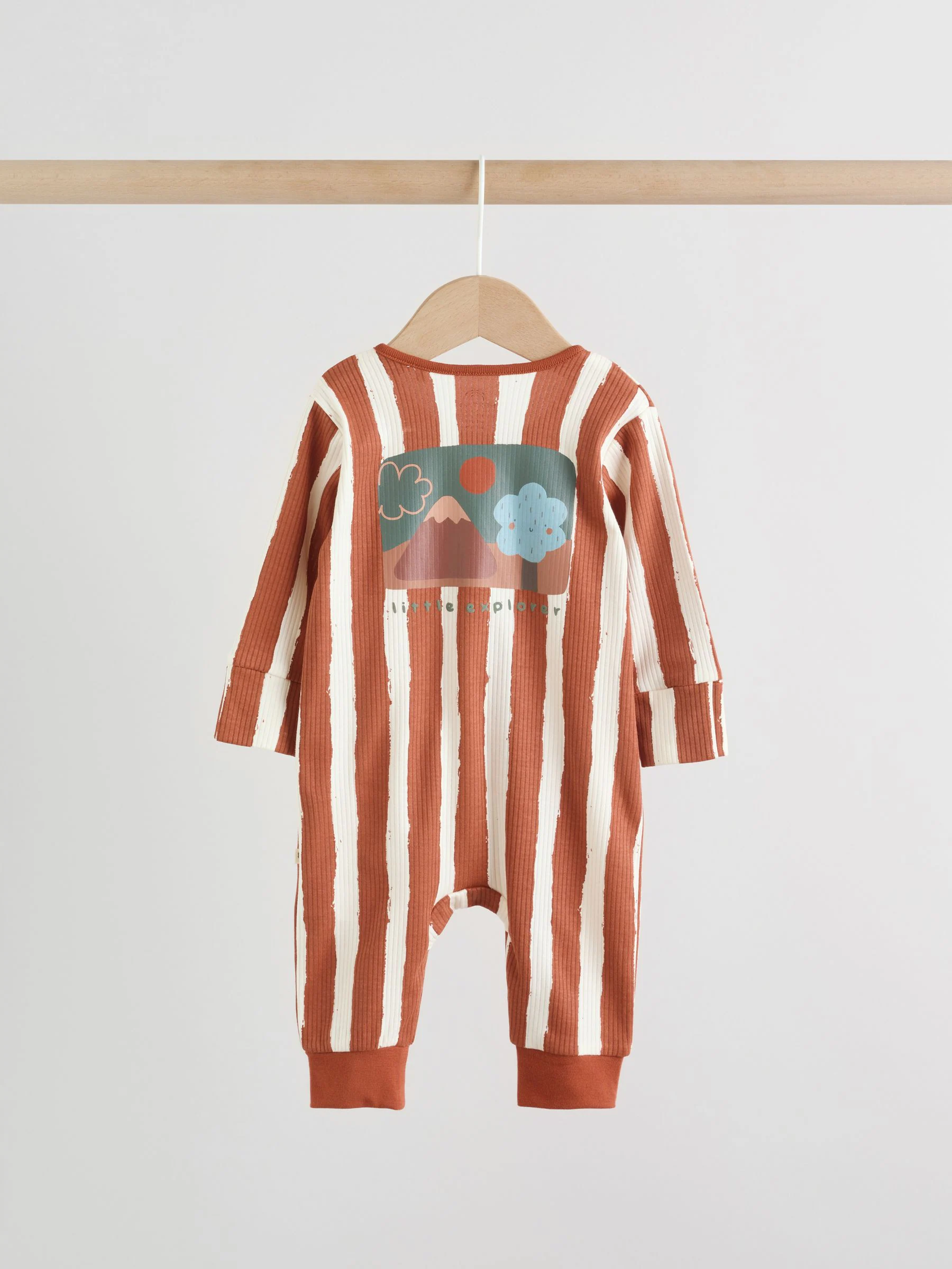 Mineraalkleurig - Woodland baby-slaappakjes 3 set (0mnd-3jr)