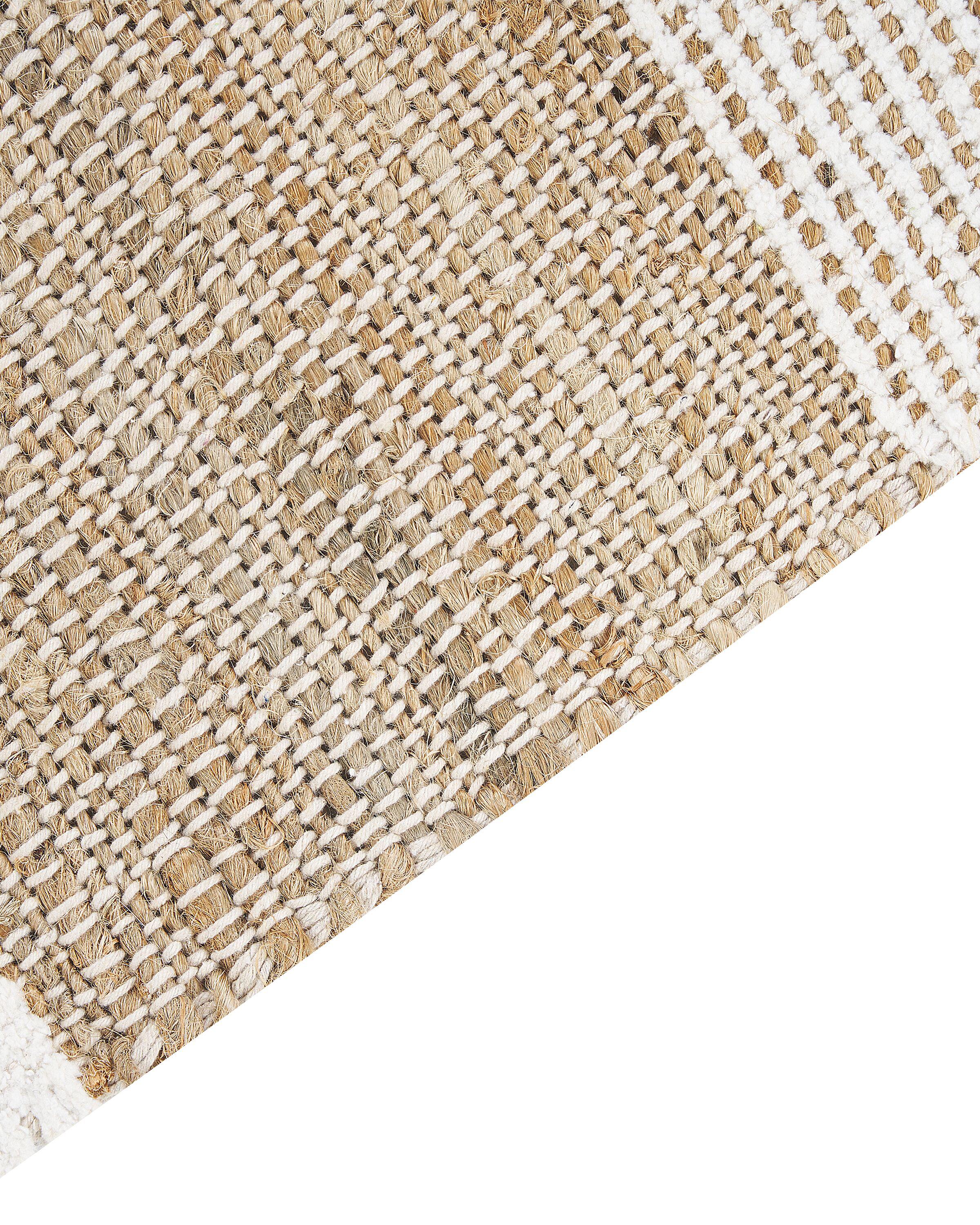 Vloerkleed TALPUR Wit 160 x 230 cm Jute
