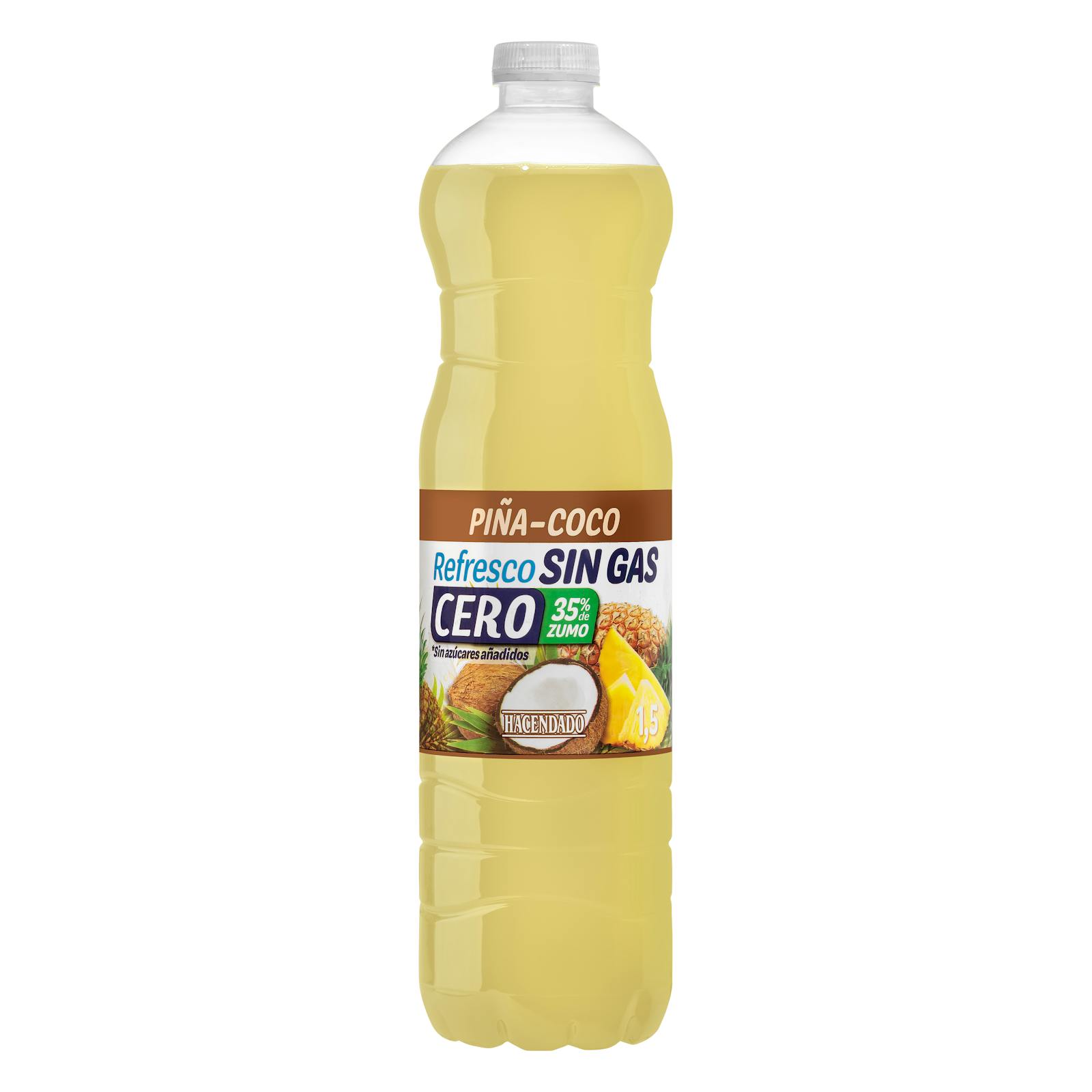 Boisson gazeuse ananas-noix de coco Hacendado Zero