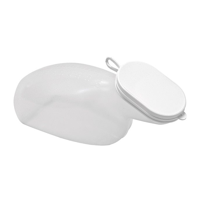 SUNDO Urinflasche Frauen 1l mit Deckel milchig-transparent 1 Stk
