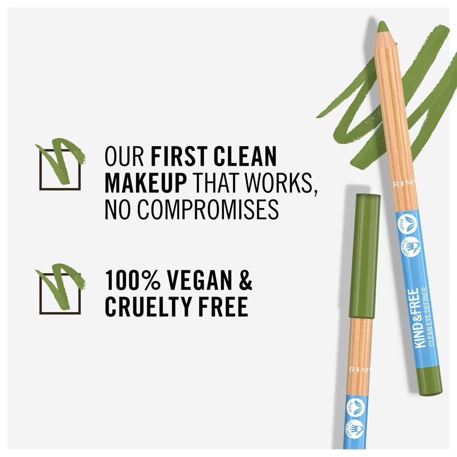 Rimmel London Kind & Free Clean Eyeliner Pencil 004 Soft Orchard 1.1g