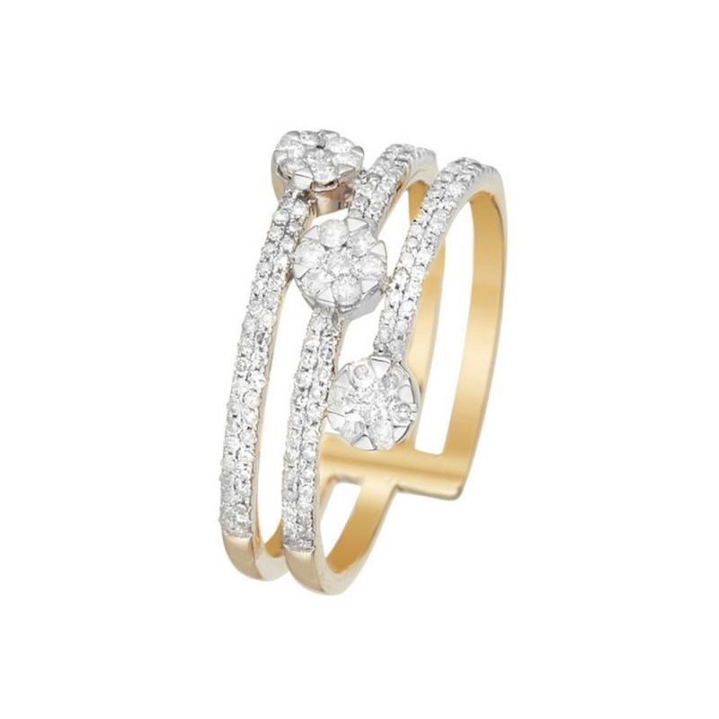 Bague Or Jaune et Diamant