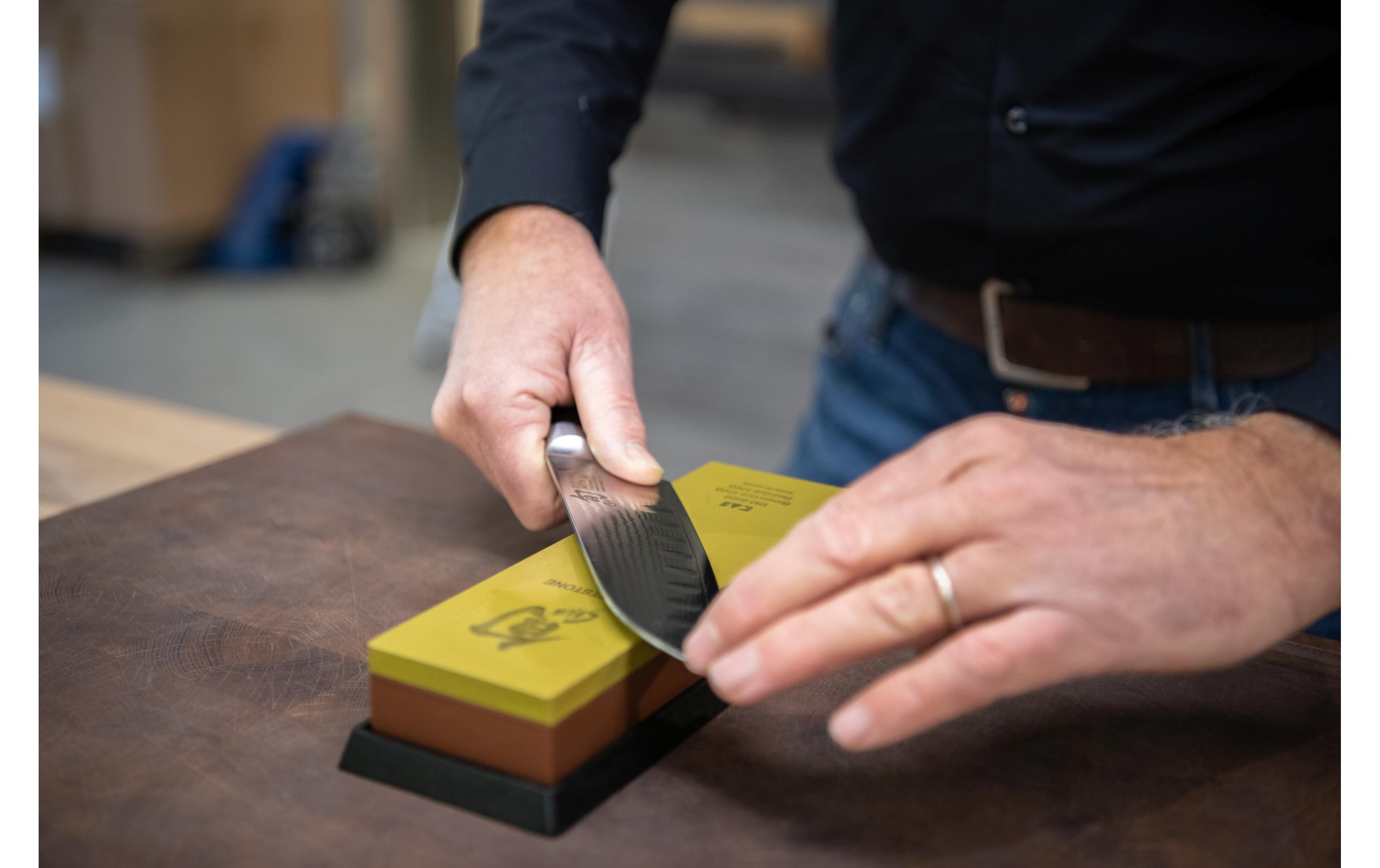 Messerschärfer Shun Kombi 1000/4000 Körnung<br>Wetzstein mit Kombikörnung