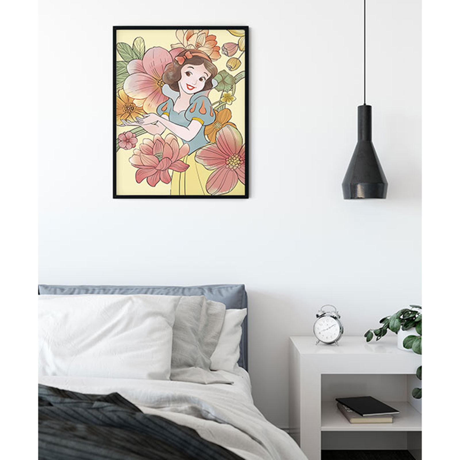 Wandbild SNOW WHITE FLOWERS - bunt - 50x70 cm