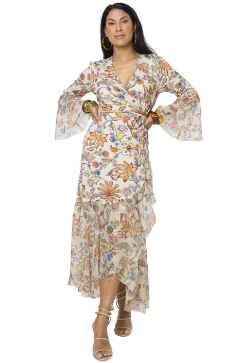 Tessa Koops beige dames jurk