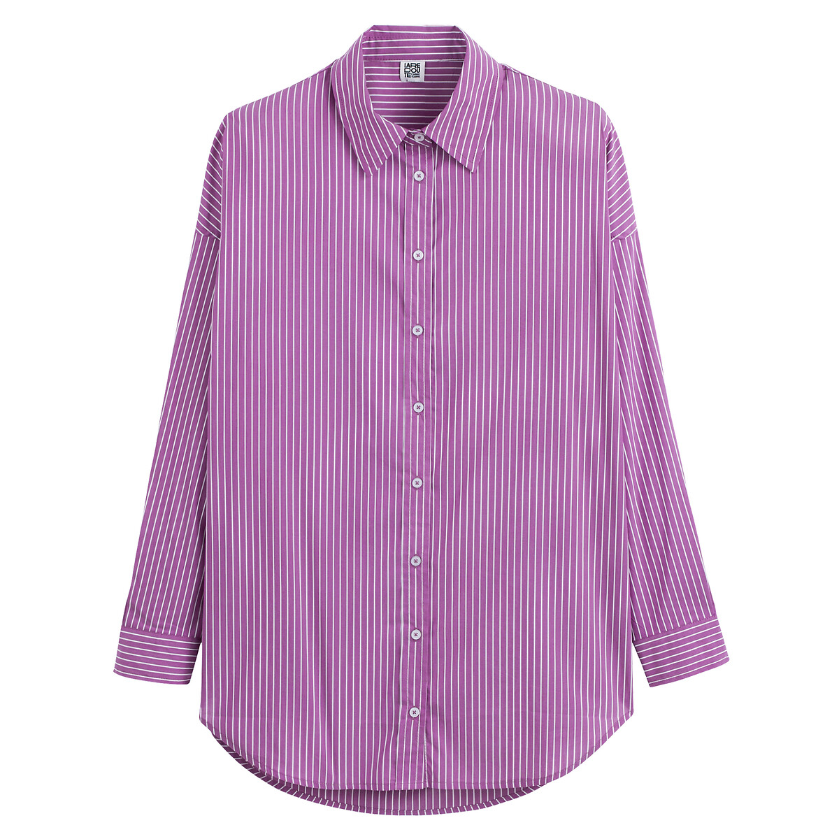 COLEÇÕES LA REDOUTE<br>Camisa listrada folgada, modelo exclusivo APOLLINE