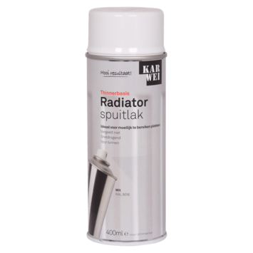 KARWEI radiator spuitlak hoogglans wit 400 ml